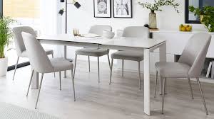 Our new and unique space offers something different; Modern Light Grey Dining Table Novocom Top