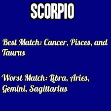 From tenderness, common life goals to sexual compatibility. Girl From Mars On Twitter Scorpio Best Match Worst Match Http T Co Kl5cfogj9v