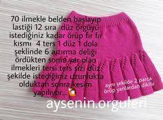 Photo Shared By Aysenin Orguleri On February 11 2020 Tagging Aysenin Orguleri Goruntunun Olasi Icerigi Sunu Diyen Bir Yazi 70 Ilmekle Orgu Bebek Etek Etek