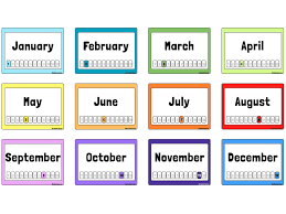Free Printable Months Of The Year Flashcards Months In A Year Printable Flash Cards Flashcards For Kids