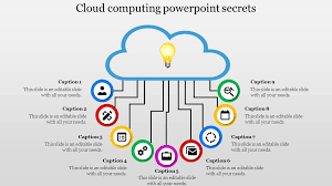 Delivery of applications through the web was started. Attractive Cloud Computing Powerpoint Template