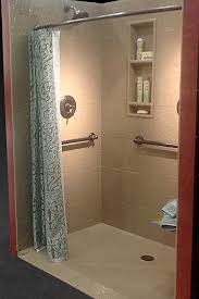 The lack of threshold between your bathroom and your shower allow for access from a wheelchair. 5 Reasons You Shouldn T Buy A Ramped Roll In Shower Base 2 Little Known Better Alternatives For Aging Parents Bathroom Remodel Shower Accessible Bathroom Design Budget Bathroom Remodel