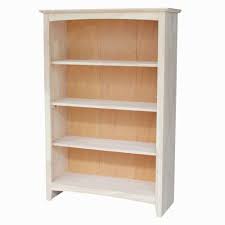 International Concepts Brooklyn Unfinished Open Bookcase Unfinished Wood Bookcase Wood Bookcase International Concepts