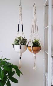 Macrame Plant Hanger Hanging Planter Color Block Macrame Etsy Macrame Plant Hanger Macrame Plant Holder Plant Hanger