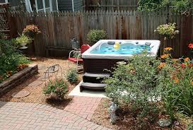 We designed the deck to position the hot tub on an angle allowing for deck access as well as. Backyard Ideas For Hot Tubs And Swim Spas