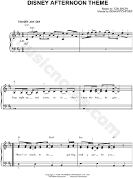 All original compositions and pi. Tom Snow Disney Afternoon Theme Sheet Music Easy Piano In D Major Download Print Sku Mn0077103