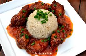 Boiled Chicken Wings And Rice Recipe Garlic Rice Boiled Chicken Recipes