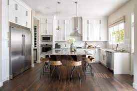 Gorgeous Chef S Kitchen Huge Stainless Steel Fridge Tall White Kitchen Cabinets Large I Kitchen Renovation Inspiration Kitchen Design Open Kitchen Design