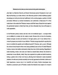 Discuss How "Jane Eyre" And The Works Of Robert Browning Subvert Gender  Stereotypes. - University Linguistics, Classics And Related Subjects -  Marked By Teachers.com