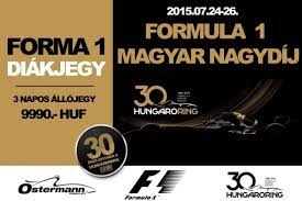 Fontos belépési információk a formula 1 rolex magyar nagydíjra. Hungaroring Sport Zrt Diakjegy