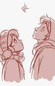 Must Ve Been The Mistletoe Cute Couple Drawings Cartoon Couples Drawings Relationship Drawings