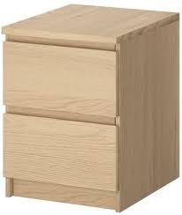 Reviewed in the united states on january 14, 2017. Amazon Com Ikea Malm 2 Drawer Chest White Stained Oak Veneer 101 786 01 Kitchen Dining