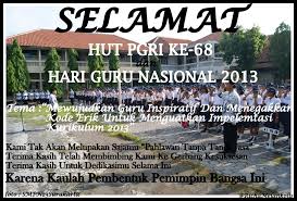 Cikgu saleh, guru kelas darjah 1. Hut Pgri Ke 68 Hari Guru Nasional 2013 Richa Amalia Putri Gallery