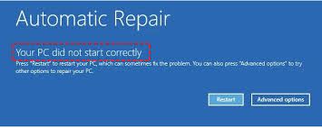 Now hold the power button until you see the computer start. 5 Solutions For Automatic Repair Your Pc Did Not Start Correctly Error