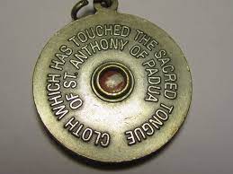 Touched The Tongue Of Saint Anthony Vatican Relic Reliquary Patron Saint Of Lost Things And Missing Persons