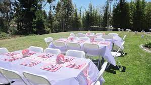 Pin By Christina Weller On Baby Shower S Outdoor Baby Shower Baby Shower Table Set Up Lavender Baby Showers