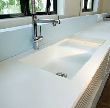 white corian countertops, corian sink