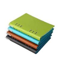 B5 Thermo PU Soft Flexible Cover Ringbinder Spiral Notepad Journal Notebook  with Zipper Bag