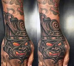 Grosir demons tattoo gallery buy low price demons tattoo lots on via download gambar sketsa tato jessie ouimet jessieouimet drawing via gambar.co.id. Samurai Mask Hand Tattoo Novocom Top