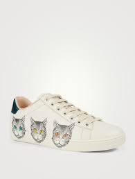 Gucci pet (2,055 results) for pets and pet lovers shop this gift guide gift guides shop this gift guide. Gucci Ace Leather Sneakers With Mystic Cat Print Holt Renfrew Canada