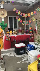 Michelada Bar Mexican Party Theme Backyard Dinner Party Fiesta Party
