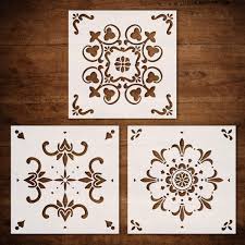 While the process of installing 12×24 porcelain tile may seem simple, there are a few key things to do. Codohi 3 Pack Tile Stencil 12x12 Inch Floor Wall Bathroom Stencil Designs For Painting Diy Home Decor Paint Your Old Tile Amazon In Home Kitchen