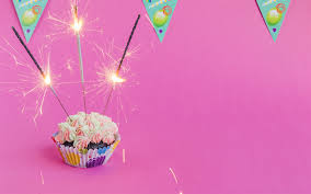 Birthday Cake And Balloons Wallpaper Download Wallpapers Happy Birthday Bengal Lights Cake Birthday Cake Cupcake Cake On A Pink Background Besthqwallpapers Com Happy Birthday Lettering Happy Birthday Cupcakes Happy Birthday Images