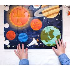 Outer Space Floor Puzzle By Petit Collage These Extra Thick And Chunky Puzzle Pieces Are Perfect For Toddlers Petit Collage Kids Floor Puzzles Floor Puzzle
