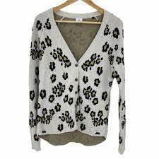 Cabi Kiki Leopard Cardigan Gem