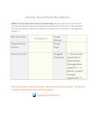 Here's a breakdown of 7 great box template resources. Physical Content Management Box Label 3 Quick Steps