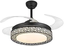 4.8 out of 5 stars. 42 Inch Modern Retractable Blade Ceiling Fan 3 Colors Change 3 Speed Set Ceiling Fans With Light Mute Led Invisible Ceiling Fan Chandelier Buy Online In Gambia At Gambia Desertcart Com Productid 140815874