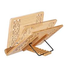 Ob fürs frühstück oder für einen snack auf dem sofa, mit diesem tablett aus bambus sind sie bestens bedient. Buchstander Lesestander Bambus Kochbuchhalter Bett Faltbar Verstellbar Lesepult Ebay