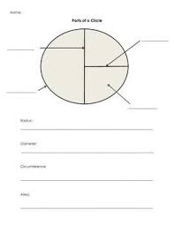 Parts Of A Circle Graphic Organizer Graphic Organizers Parts Of A Circle Classroom Tools