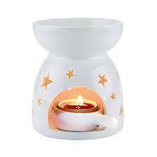 ComSaf Wax Melt Essential Oil Burner White - Star Pattern, Ceramic Aroma  Burners Assorted Wax Warmer Aromatherapy Tarts Holder Candle Scented  Diffuser Home Bedroom Decor Christmas Housewarming Gift: Amazon.co.uk:  Kitchen & Home