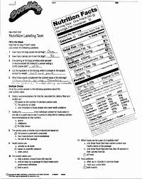 Nutrition Label Worksheet Answer Key Best Of Reading Nutrition Labels Worksheet High School Besto Blog Reading Food Labels Nutrition Labels School Health