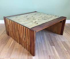 It has an excellent sheen to it, and is made to be a focal point and. Foldable Coffee Table By Percival Lafer With Mosaic Of Exotic Woods Glass Top 82324