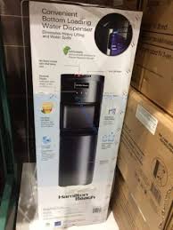 Bottom load water cooler dispenser primo instant cold hot fast flowing black. Hamilton Beach Watercooler Bottom Loading Costcochaser