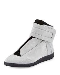 Black And Silver High Top Sneakers Maison Margiela Future Glitter Leather High Top Sneakers Silver Black Modesens Leather High Tops Black High Top Shoes Black Leather Sneakers
