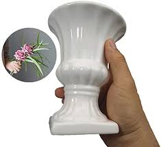 Panjiva helps you find, evaluate and contact buyers of urn pedestal. Amazon Com Elegant Porcelain Urn Planter Small Desktop Ceramic Flower Vase Pot Pedestal Flowerpot 6 Inch Classic Ornaments Gift Idea 6 Inch 1 Pcs White Kitchen Dining