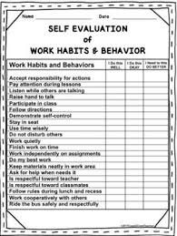 Growth Mindset I Can Self Evaluate Work Habits And Behaviors Work Habits Classroom Behavior Management Growth Mindset