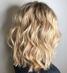 Long blonde hairstyles have always been associated with femininity, grace and elegance. Shoulder Length Wavy Blonde Style Weddinghairvintage Thick Wavy Hair Blonde Wavy Hair Haircuts For Wavy Hair