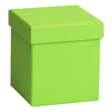 Gift box „One Colour“ 11x11x12cm green light | 2551782890