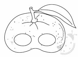 Orange Boyama Sayfalari Maskeler Sanat