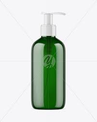 Dark Green Liquid Soap Bottle With Pump Mockup In Bottle Mockups On Yellow Images Object Mockups