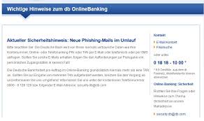 Deutsche Bank Email Please Renew Your Pin Is That Spam