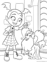 Free printable disney junior vampirina coloring pages. Get This Vampirina Coloring Pages Vampirina Giving Treat To Wolfie
