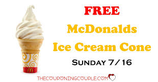 Free Mcdonalds Ice Cream Cone On Sunday Mcdonalds Ice Cream Free Mcdonalds Ice Cream Cone