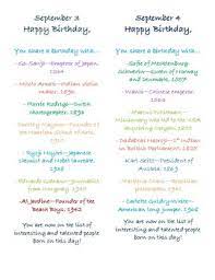 History Birthday Flyers Bookmarks September By Liz S Theatre And History