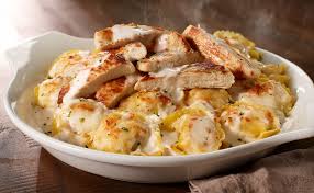 Tuscan garlic chicken {olive garden knockoff}. Asiago Tortelloni Alfredo With Grilled Chicken Lunch Dinner Menu Olive Garden Italian Restaurant