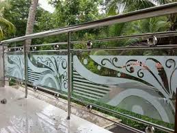 All direct from our workshop for a price you won't beat anywhere! Balcony Glass Railing Ss With Glass Handrail Work Architect Interior Design Town Planner From Chennai